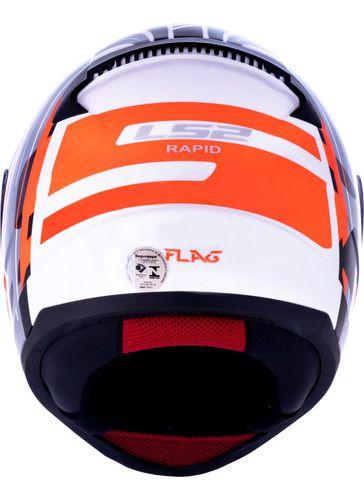 Imagem de Capacete Ls2 Ff353 Flag Preto Brilho