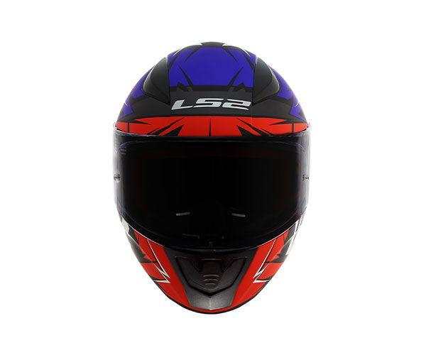 Imagem de Capacete LS2 FF353 Rapid Cromo Preto Vermelho e Azul