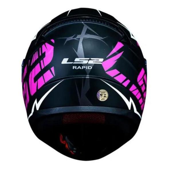 Imagem de Capacete Ls2 Ff353 Rapid Cromo Rosa Fosco