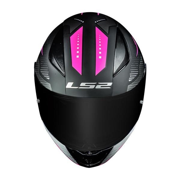 Imagem de Capacete LS2 FF353 Rapid Doom Preto e Rosa Fosco Mais Viseira Camaleão