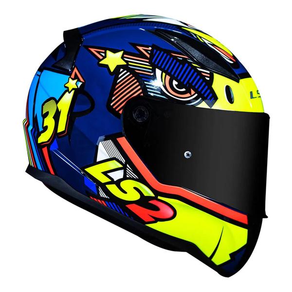 Imagem de Capacete LS2 FF353 Rapid Khan Yellow/Blue