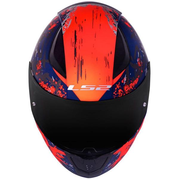 Imagem de Capacete LS2 FF353 Rapid Naughty Fosco Azul Laranja