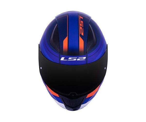 Imagem de Capacete Ls2 Ff353 Rapid Slide Azul Fosco Vermelho