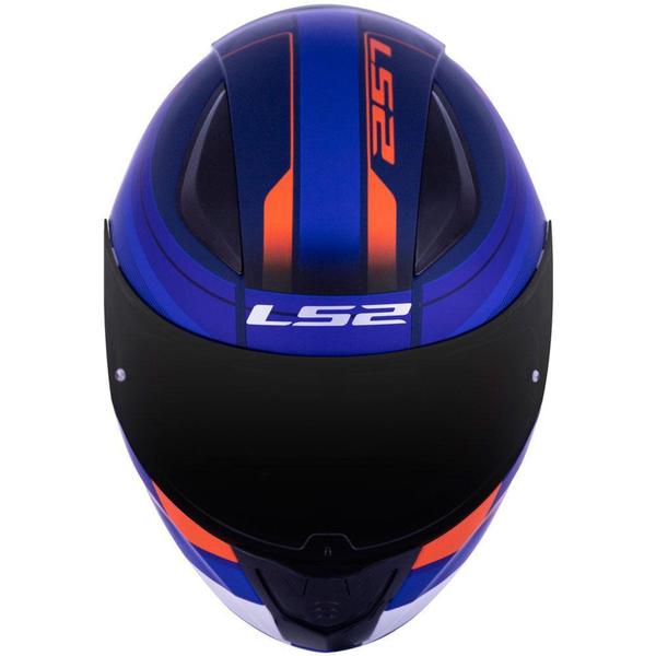 Imagem de Capacete LS2 FF353 Rapid Slide Azul Vermelho Fosco