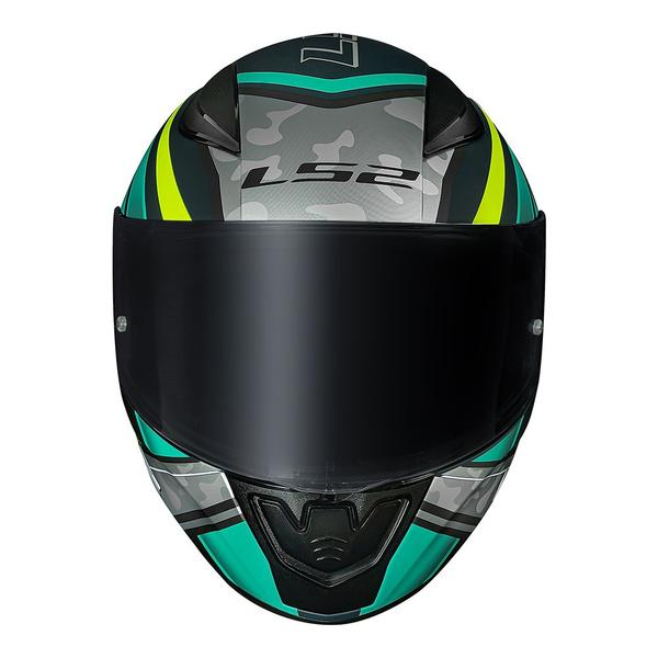 Imagem de Capacete LS2 FF353 Rapid Ufo Verde e Amarelo Mais Viseira Fumê