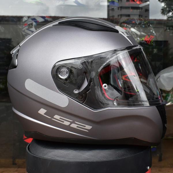 Imagem de Capacete Ls2 FF353 Titanium Masculino Esportivo Moto Cinza