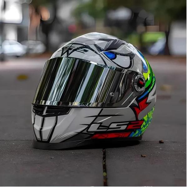 Imagem de Capacete LS2 FF358 Alex Barros Silver