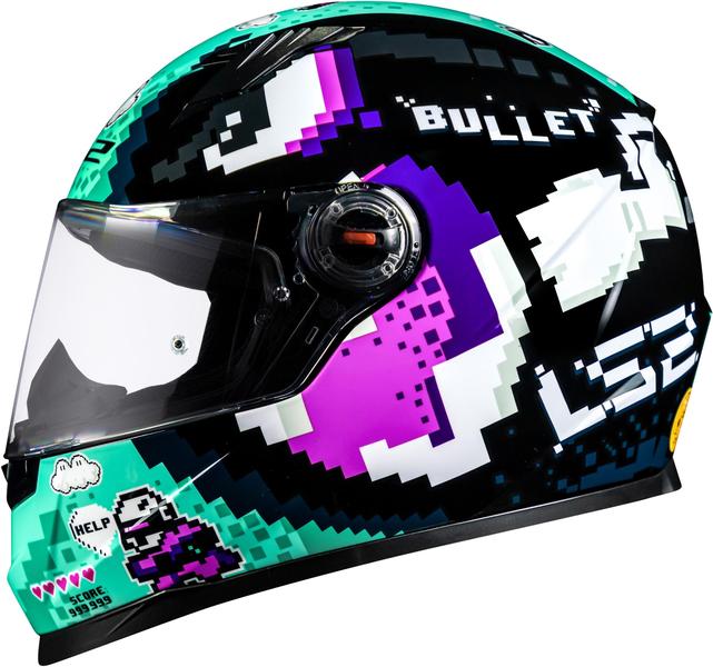 Imagem de Capacete ls2 ff358 bullet preto azul