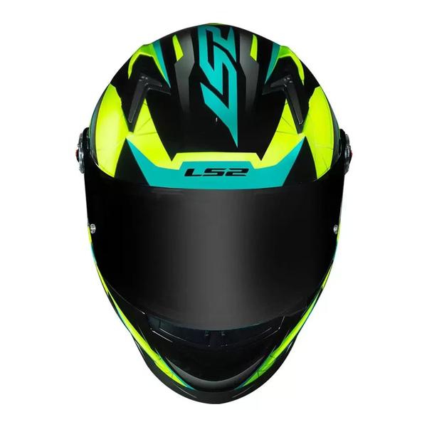 Imagem de Capacete LS2 FF358 Draze Preto amarelo e verde