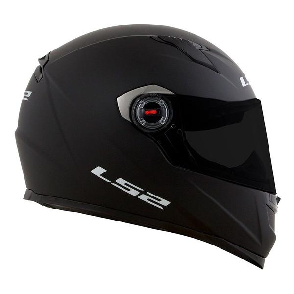 Imagem de Capacete LS2 FF358 Monocolor Preto Fosco Masculino e Feminino