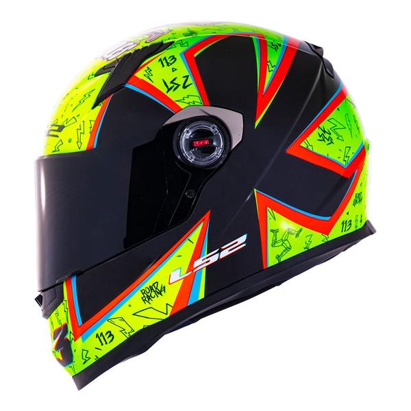 Imagem de Capacete LS2 FF358 Rafael Paschoalin Amarelo e Preto Brilhante Masculino e Feminino