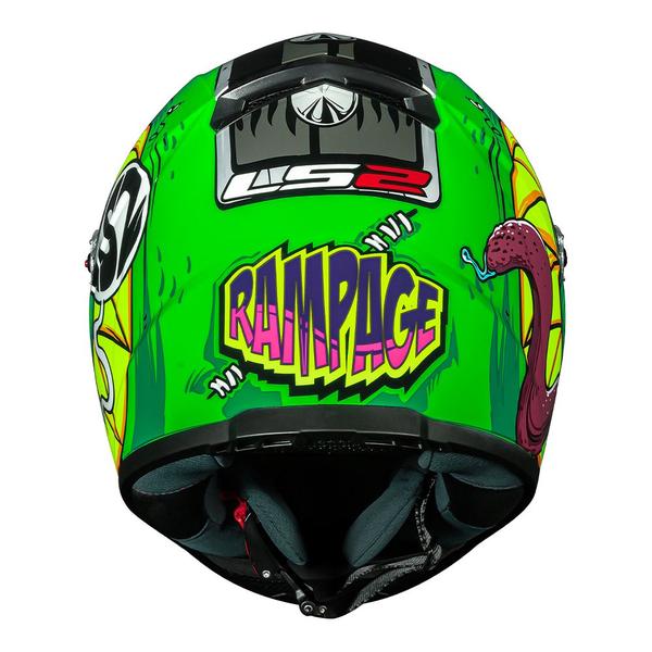 Imagem de Capacete Ls2 FF358 Rampage Verde Mais Viseira Fumê