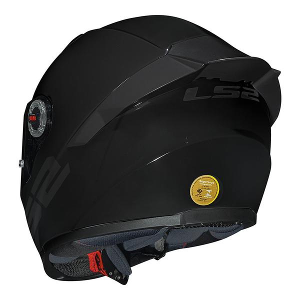 Imagem de Capacete LS2 FF358 S Monocolor Preto Brilhante Com Spoiler