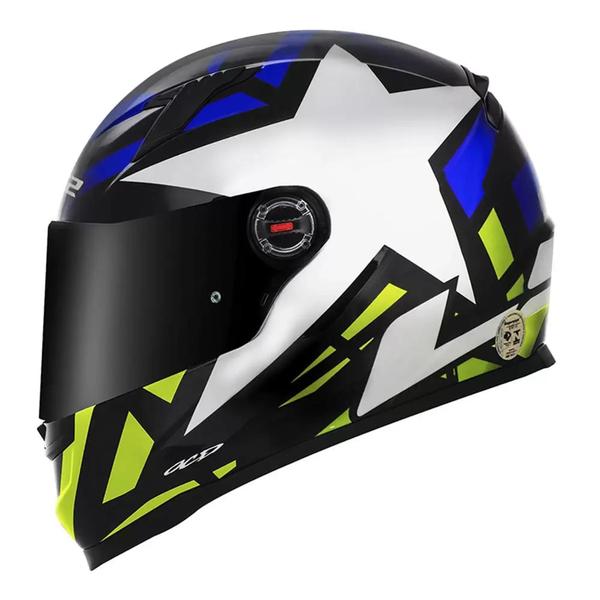 Imagem de Capacete LS2 FF358 Starwar Azul e amarelo