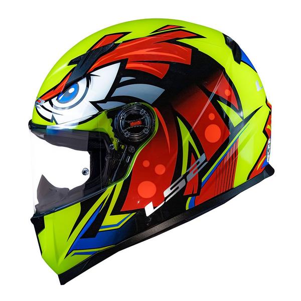 Imagem de Capacete LS2 FF358 Tribal Amarelo Brilhante Masculino e Feminino