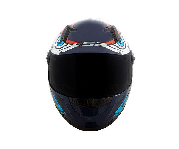 Imagem de Capacete Ls2 Ff358 Tribal Laranja Mais Viseira Camaleão