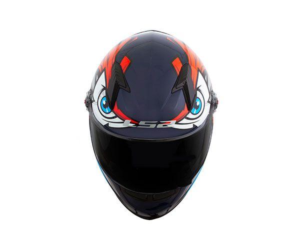 Imagem de Capacete Ls2 Ff358 Tribal Laranja Mais Viseira Camaleão