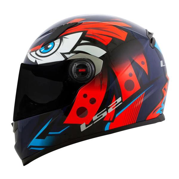 Imagem de Capacete Ls2 FF358 Tribal Orange Laranja azul