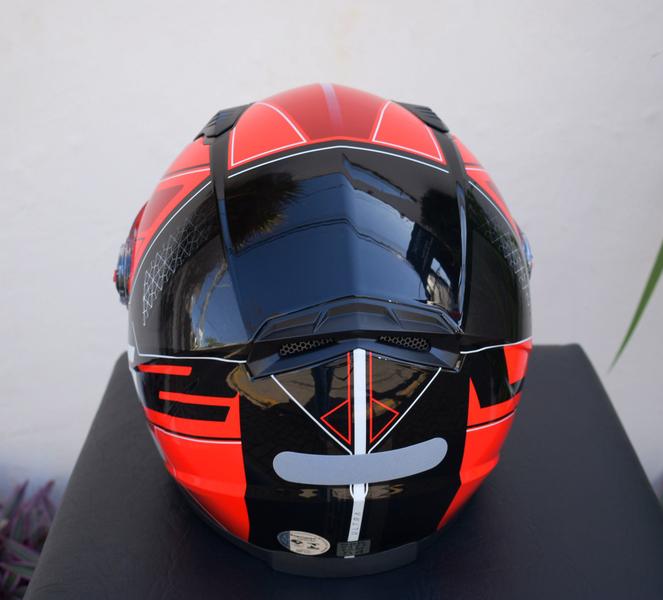 Imagem de Capacete Ls2 ff358 Ultra Preto Vermelho Brilho