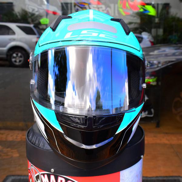 Imagem de Capacete Ls2 ff358 Ultra Verde Agua Preto