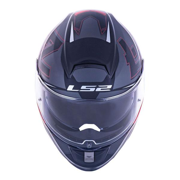 Imagem de Capacete ls2 ff397 vector frequency vermelho