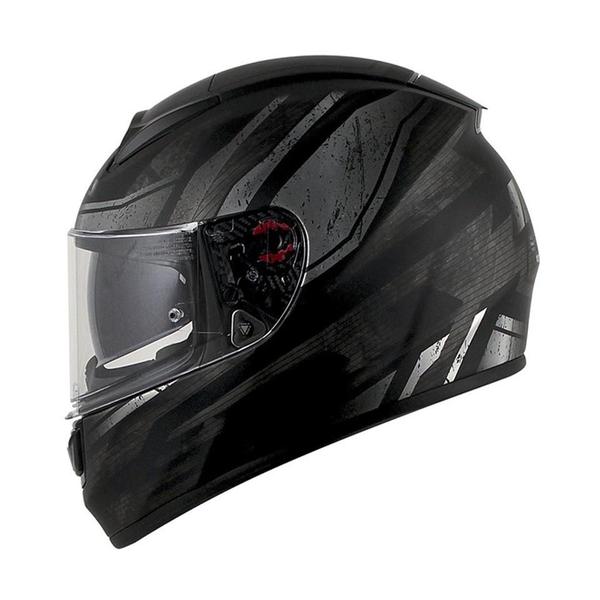 Imagem de Capacete LS2 FF397 Vector Razor Matte Black Silver Grey