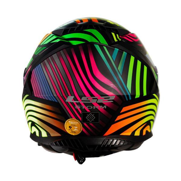 Imagem de Capacete ls2 ff800 power preto arco iris fosco