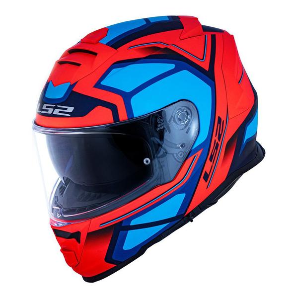 Imagem de Capacete Ls2 ff800 Storm Faster Laranja Azul fosco