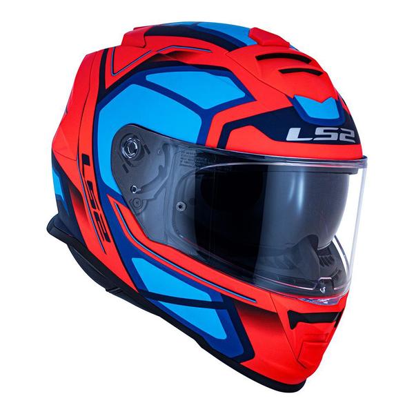 Imagem de Capacete Ls2 ff800 Storm Faster Laranja Azul fosco