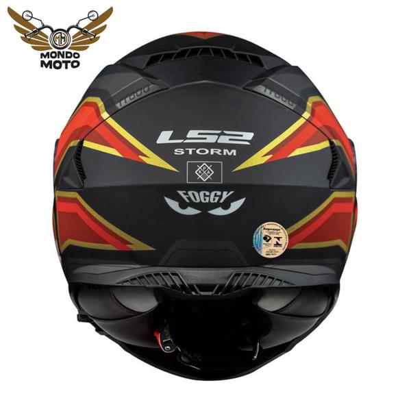 Imagem de Capacete LS2 FF800 Storm Foggy Fosco Preto Vermelho N60/L - Masculino - Feminino - Visor solar Interno