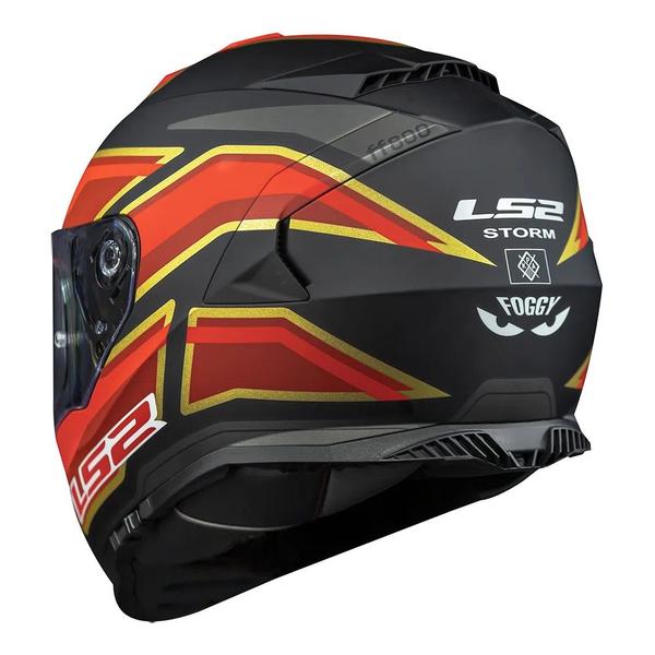 Imagem de Capacete Ls2 ff800 Storm Foggy Preto Vermelho Fosco