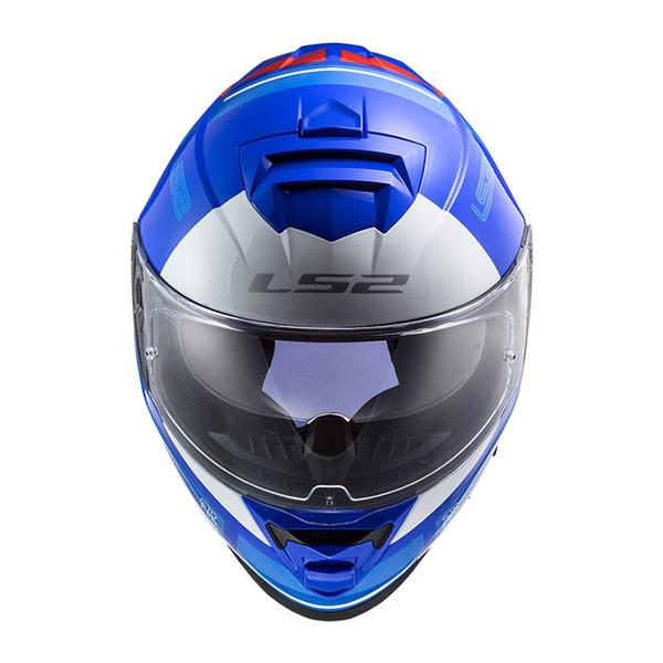 Imagem de Capacete LS2 FF800 Storm Slant  Azul e Vermelho Mais Viseira Fumê