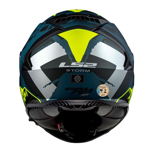 Imagem de Capacete LS2 FF800 Storm Sprinter Preto Cinza e Amarelo Fosco Mais Viseira Fumê