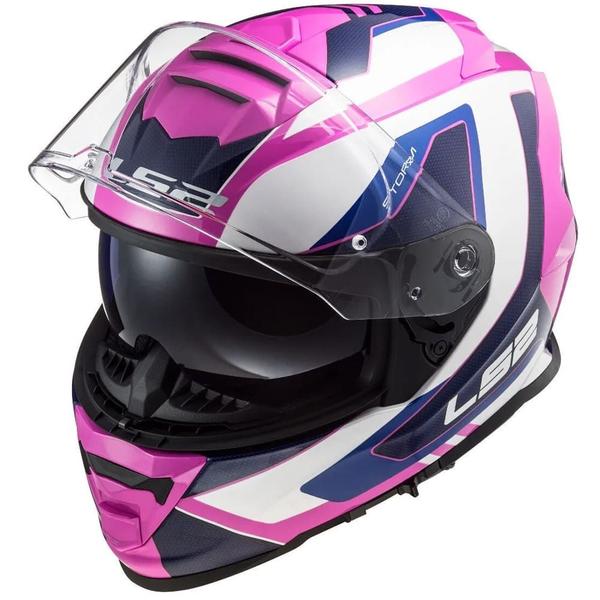 Imagem de Capacete Ls2 Ff800 Storm Techy Óculos Solar Bran Pink