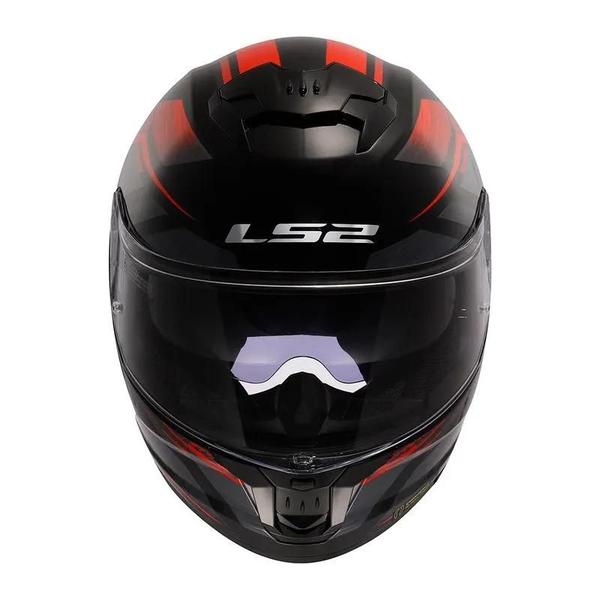 Imagem de Capacete LS2 FF808 Stream II Fury Preto e Vermelho