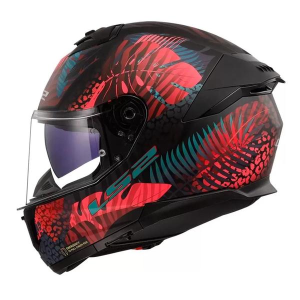 Imagem de Capacete LS2 FF808 Stream II Jungle Matte Black Pink Blue