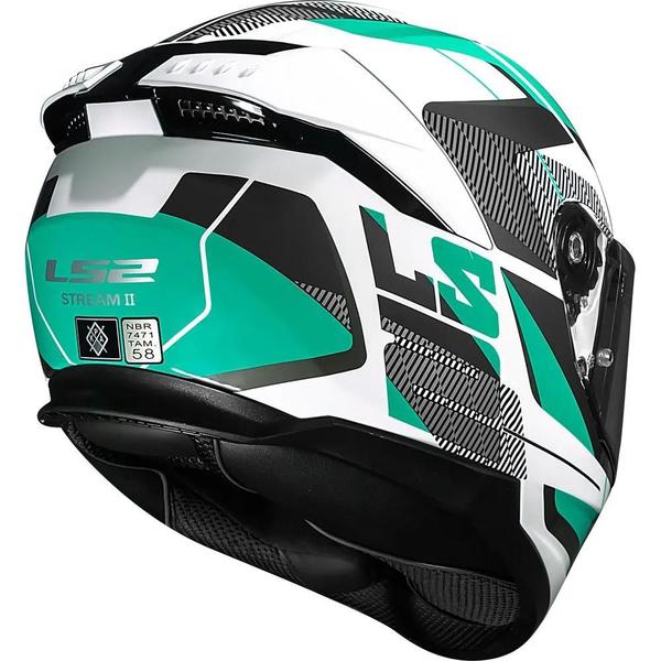 Imagem de Capacete LS2 FF808 Stream II Road Branco e Verde