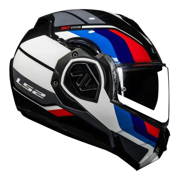 Imagem de Capacete ls2 ff906 advant sport blk/blu/red/white 60/l - 180 graus - masculino - feminino - óculos interno - valiant