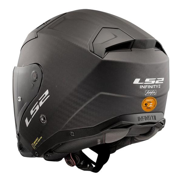 Imagem de Capacete ls2 infinity ii c solid carbon fosco