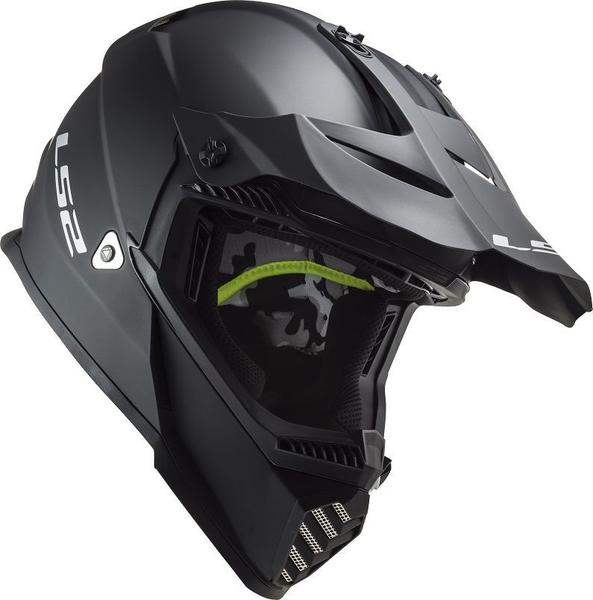 Imagem de Capacete Ls2 Motocross Cross Mx437 Monocolor Preto Fosco