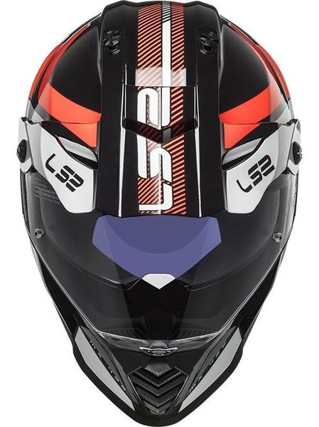 Imagem de Capacete Ls2 Mx436 Pioneer Evo Adventurer Preto Branco