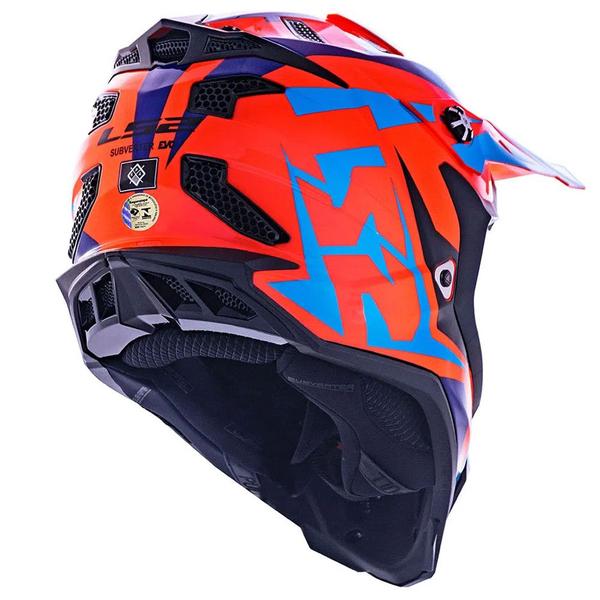 Imagem de Capacete LS2 MX700 Subverter Evo Nimble Preto/Azul/Laranja 