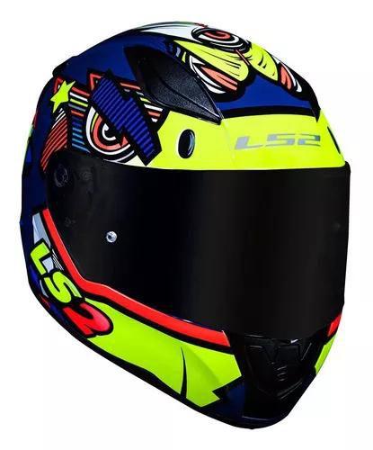 Imagem de Capacete Ls2 Rapid Ff353 Khan Yellow / Blue