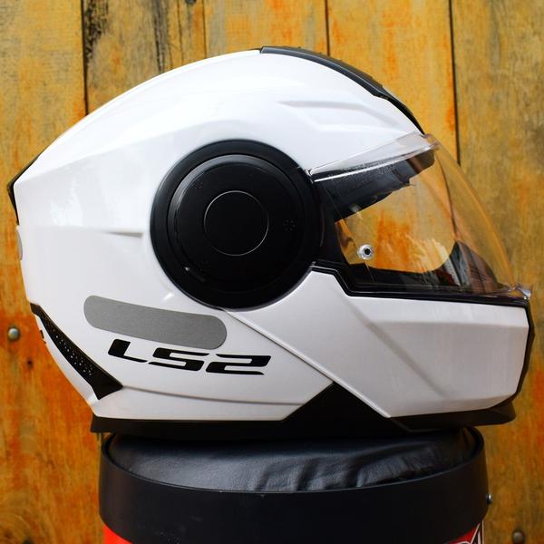 Imagem de Capacete Ls2 Scope Ff902 Monocolor Branco Escamoteável