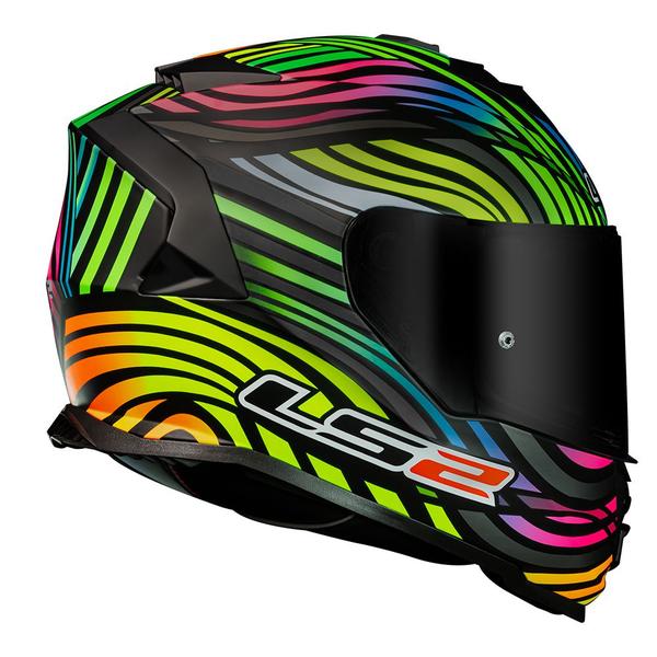 Imagem de Capacete LS2 Storm FF800 Power Preto e Camaleão Fosco Masculino e Feminino