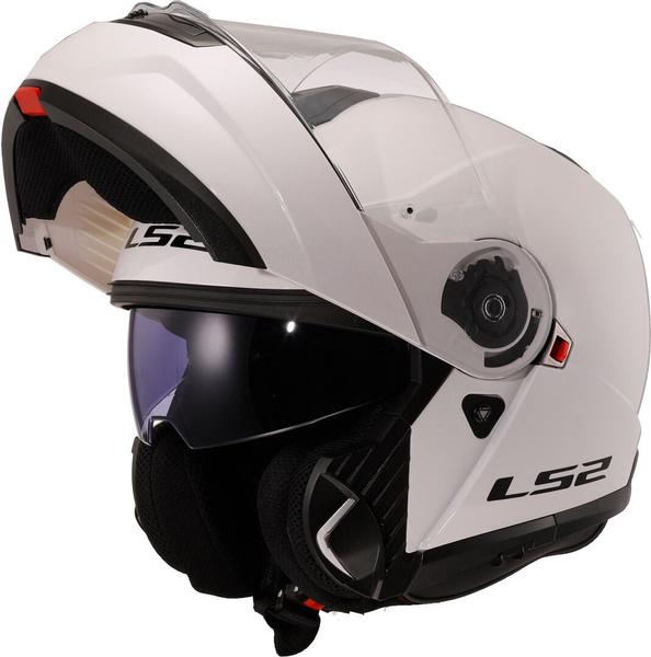 Imagem de Capacete Ls2 Strobe 2 FF908 Branco Robocop Escamoteável Moto