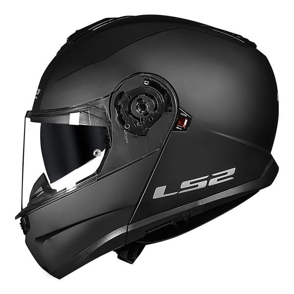 Imagem de Capacete LS2 Strobe II FF908 Monocolor Matte Black Preto Fosco Masculino e Feminino