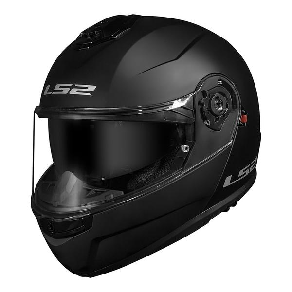 Imagem de Capacete LS2 Strobe II FF908 Monocolor Matte Black Preto Fosco Masculino e Feminino