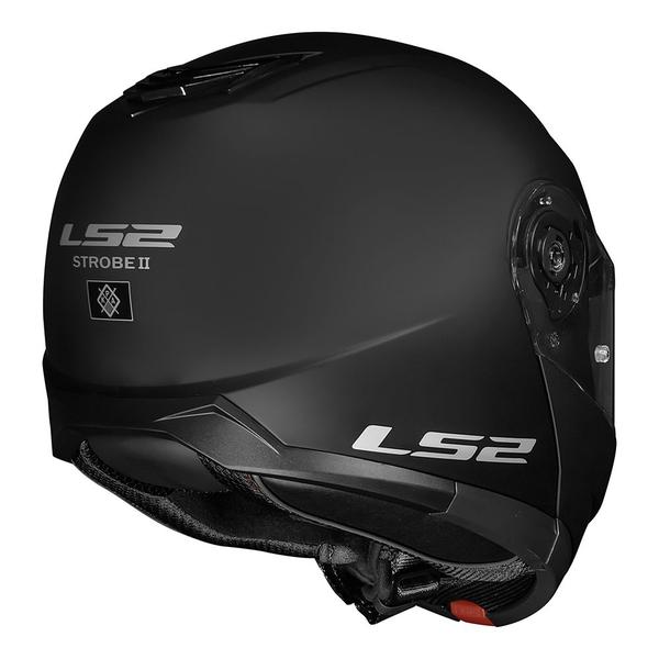 Imagem de Capacete LS2 Strobe II FF908 Monocolor Matte Black Preto Fosco Masculino e Feminino