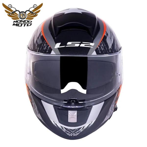 Imagem de Capacete LS2 Vector Evo FF397 Scratch Preto/Vermelho 60/L